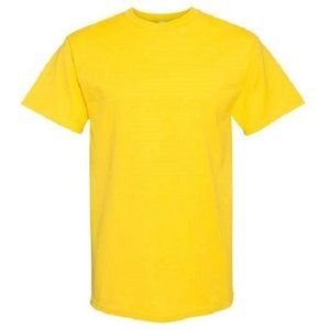 🆕 ALSTYLE ADULT ULTRA COTTON ROUND-NECK SHORT SLEEVE T-SHIRT - YELLOW - MEN